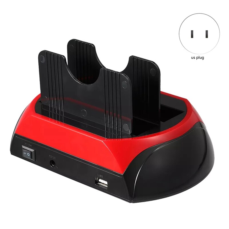 HDD Docking Station IDE/SATA Dual HDD Docking Station Base for 2.5 Inch 3.5 Inch SATA to USB 2.0 Docking Station