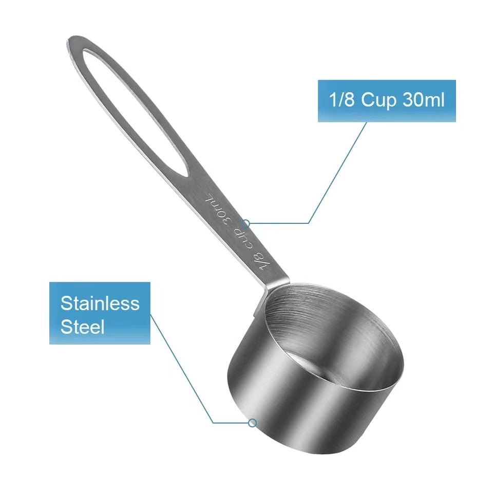 Stainless Steel Coffee Canister With Scoop Airtight Coffee Container Storage Set For Coffee Beans Tea