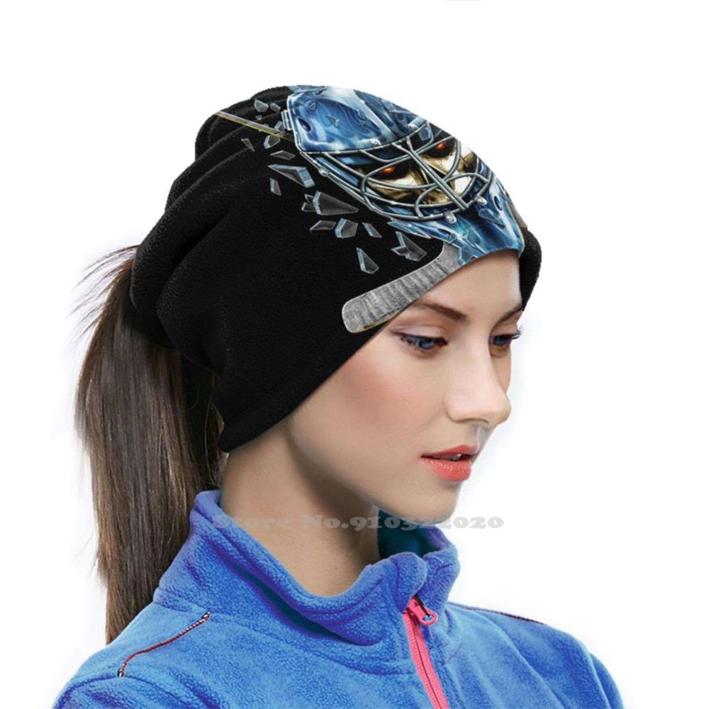 Airbrushed Hockey With Exploding Ice With Skull Outdoor Cycling Fishing Motorcycle Scarf Mask Sports Skulls Hockey Ice