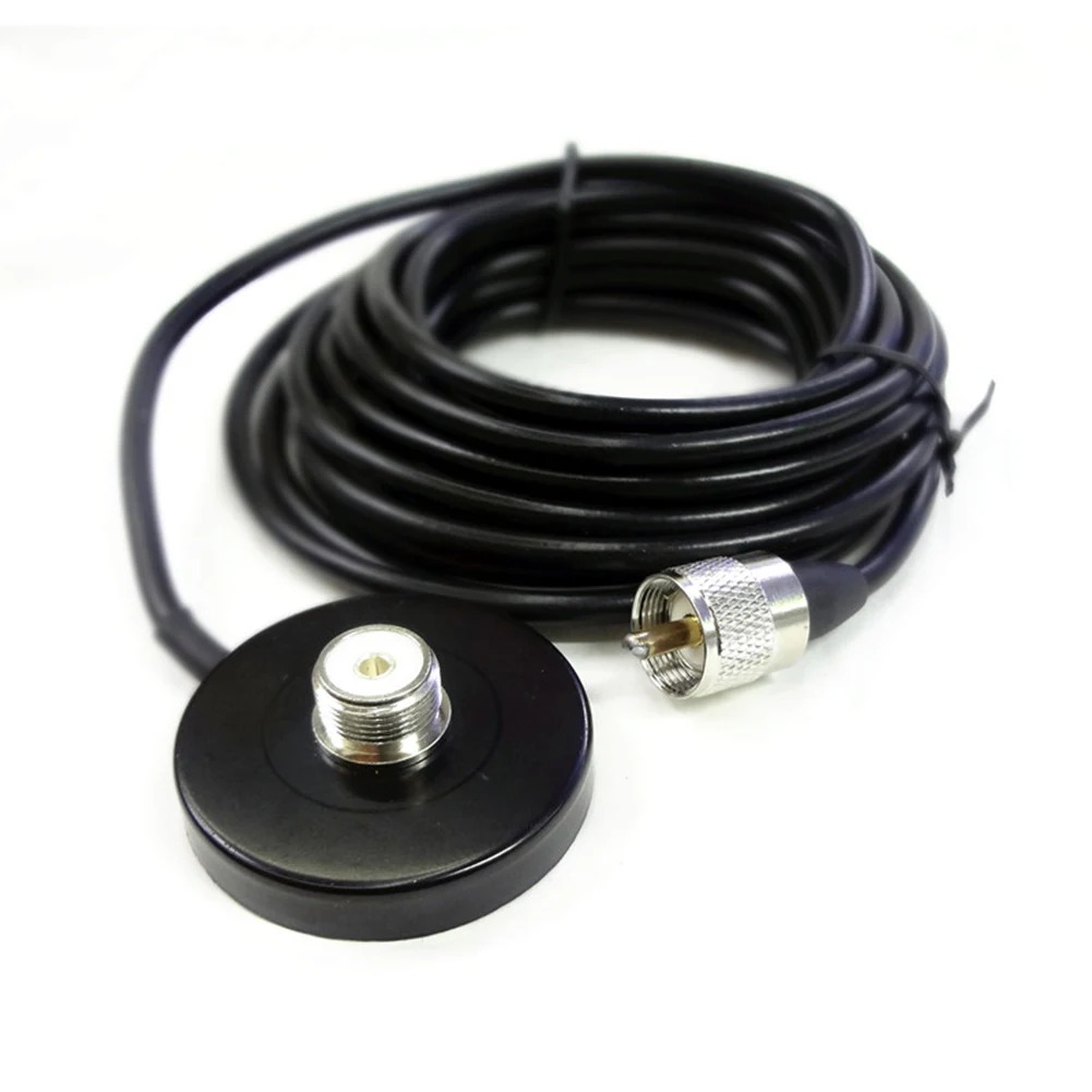 Antenne Radio de véhicule double bande VHF UHF avec Base magnétique câble PL259 pour voiture camion Radio amateur Radio Amateur émetteur-récepteur Mobile