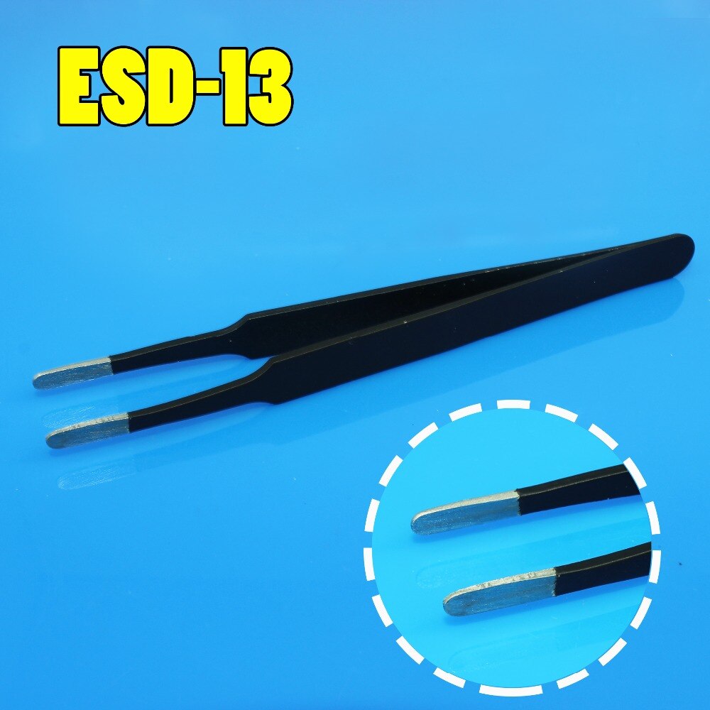 JCD Anti-static Precision Tweezers Set Pinzas Pincet Stainless Steel ESD Tweezer Electronics For Mobile phone Repair Tools