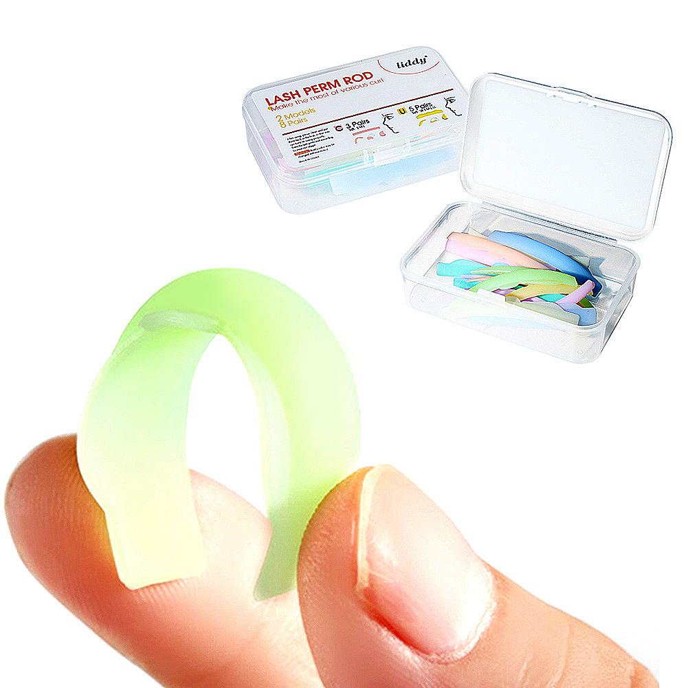 8 Pairs Eyelash Lifting Silicone Pads Set Eye Lash Extension Lift Perming Kit Tool Eyelash Lift Curlers Curl Shields Pads