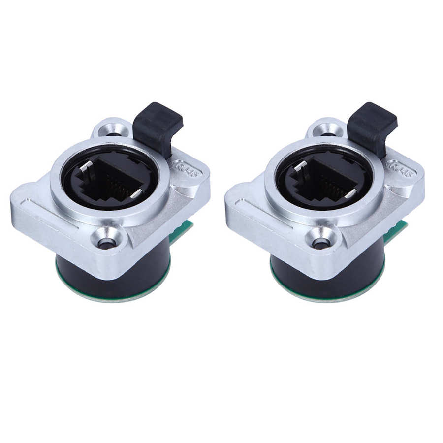 2Pcs RJ45 PCB Panel Waterproof Round Durable Insulator Digital Panel PA Material EL-RJ-WH5 Board