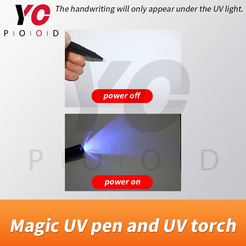 Escape Room Game Prop Magic Uv Pen En Uv Zaklamp Avonturier Game Puzzel Pen Echte Leven Takagism Van Yopood