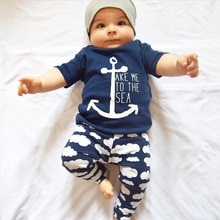 Zomer Baby Boy Kleding Casual 2 Stuks T-shirt + Broek Outfit Mode Leisure Baby Jongens Kleding Sets DS40