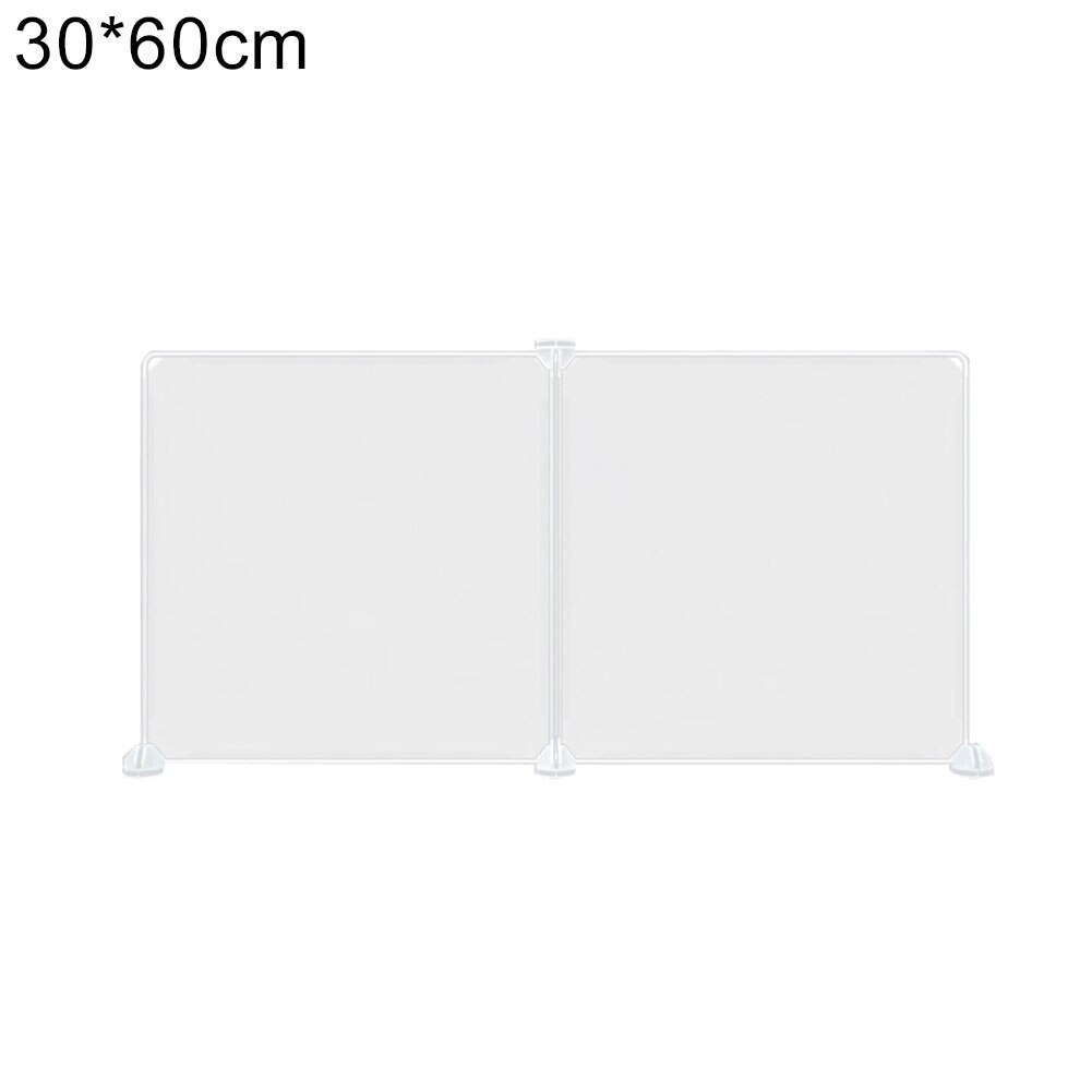 Kindergarten baffle desk transparent partition school eating partition board canteen student table anti droplets 2 people: Clear 30x60cm