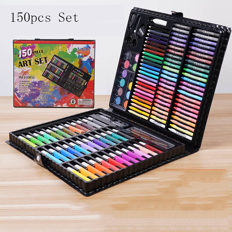Crayon Painting Set Drawing Pencils Set With Box Watercolor Painting Children's Art Washable Drawing Art Supplies: 3