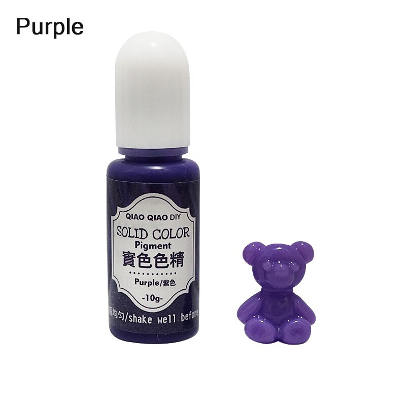 10ML żywicy epoksydowej dyfuzji pigmentu 10ML żywicy epoksydowej pigmentu alkoholu atramentu płynnego barwnika Dye dyfuzji biżuteria z żywicy Making: Fioletowy
