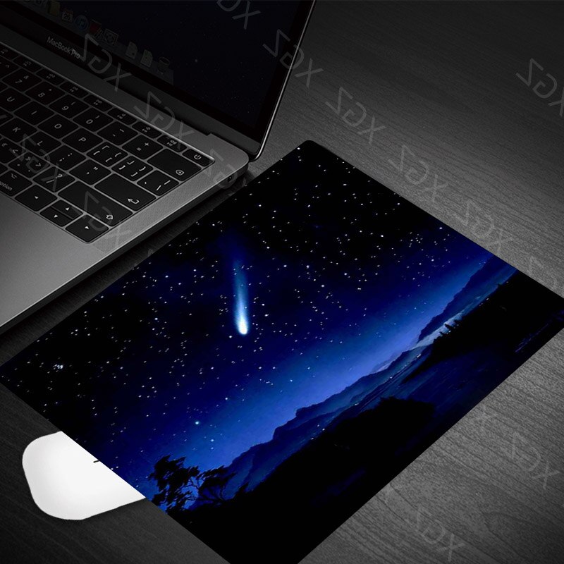Yzuoan Original Starry Sky gioco Mouse Pad studente Computer Pad scrivania Pad protezione Notebook tastiera Pad 22*18 Cm di piccole dimensioni: 22x18-4