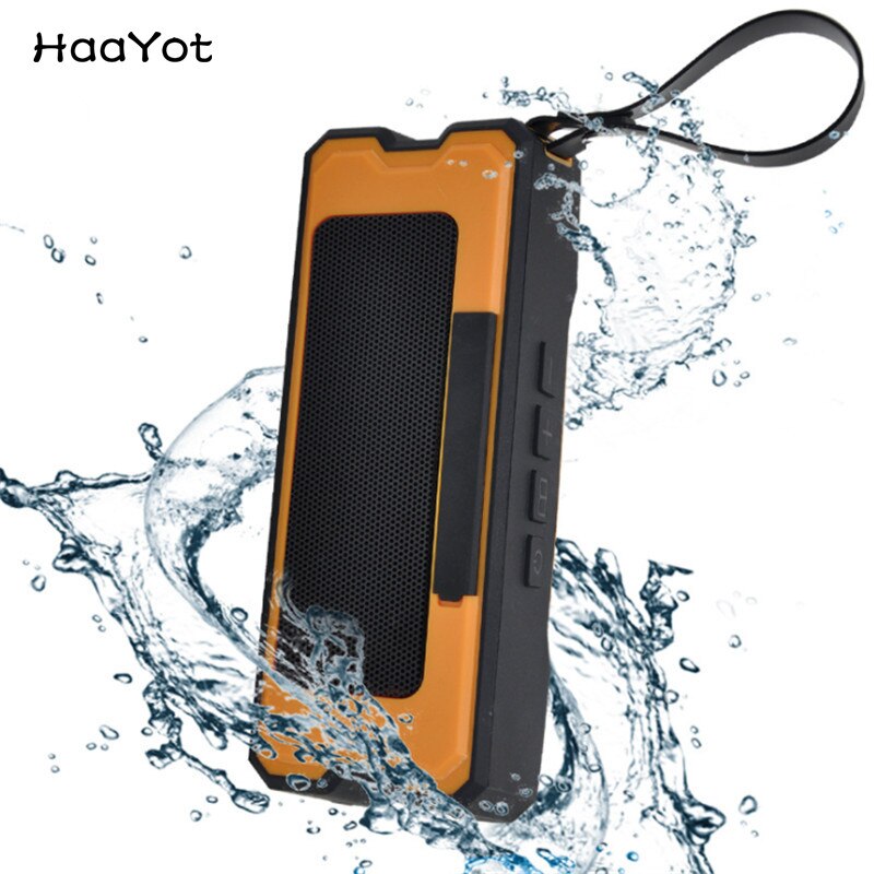 HAAYOT Draagbare Mini IPX6 Bluetooth Outdoor Waterdichte Speakers Stereo Luidspreker Met 4500Mah Batterij 2*5W Rijden Speaker