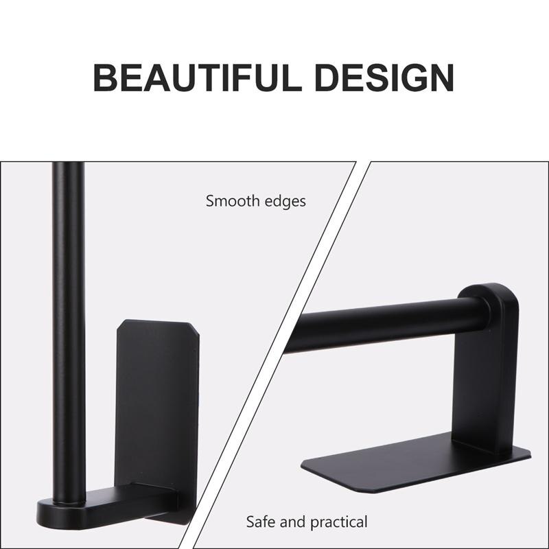 No Holes Roll Paper Holder Stainless Steel Paper Towel Rack Tissue Holder Toilet Paper Stand For Bathroom Storage Rack