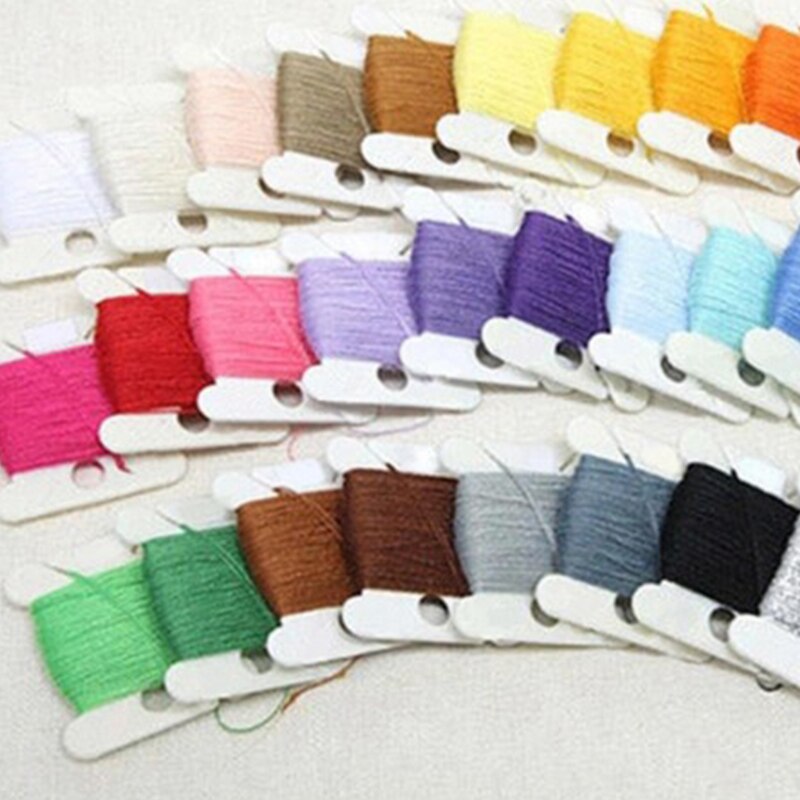 Embroidery Thread holder Floss Craft Bobbin Cross Stitch Storage Holder Plastic Sewing Thread Board Card Thread Organizer