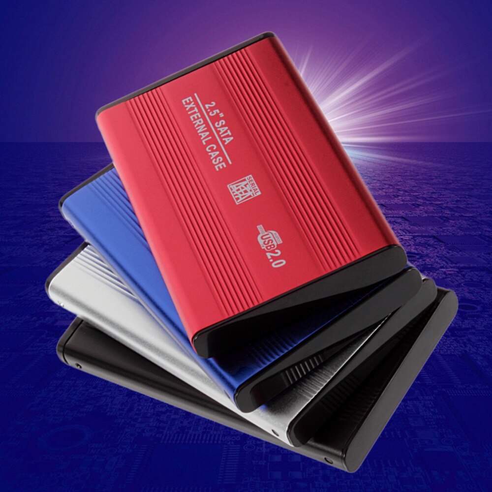 USB 2.0 2.5 pouces antichoc USB 2.0 aluminium stockage externe SATA disque dur HDD boîtier boîtier directe