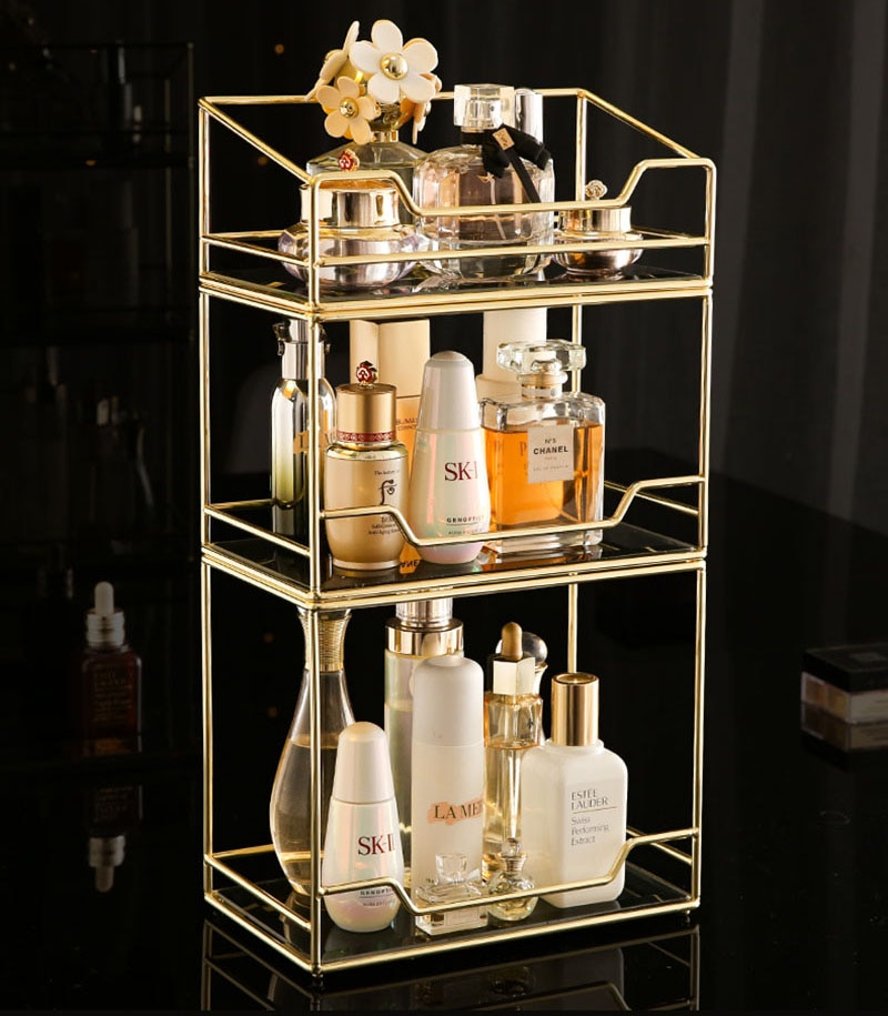 Roterende Cosmetische Plank Parfum Rack Gratis Combinatie Desktop Storage Huidverzorgingsproducten Organizer