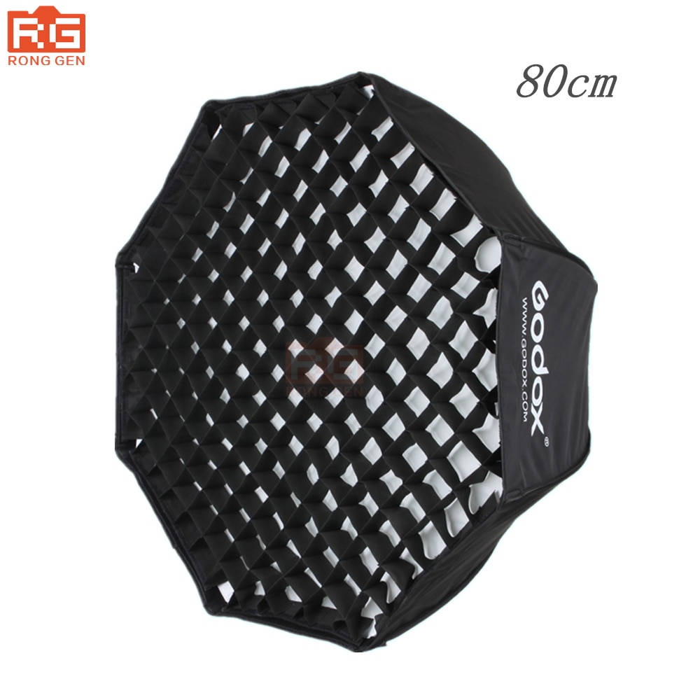 Godox 80 cm/32 "octagon softbox paraplu fotostudio flash reflector reflector speedlite met honingraat