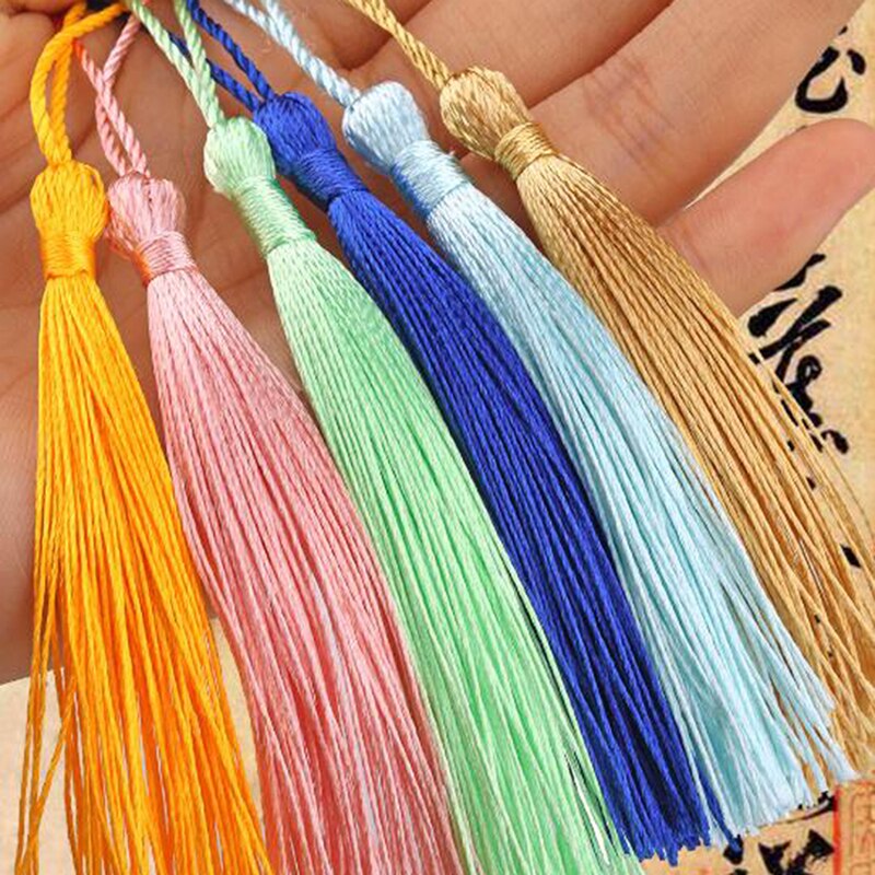 20 st gör-det-själv gardintofsar polyester tofsar 8cm sidentofsar dekorativa tofsar för hantverk gardinkappa tillbehör