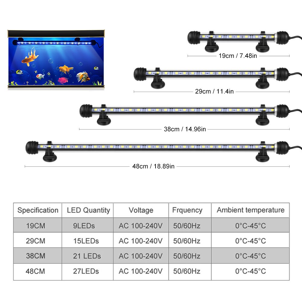 Planted Led Aquarium Lighting Lamp Remote Control For Aquarium Marine Led Light Fish Tank RGB Aquarium Led Lighting Bluetooth