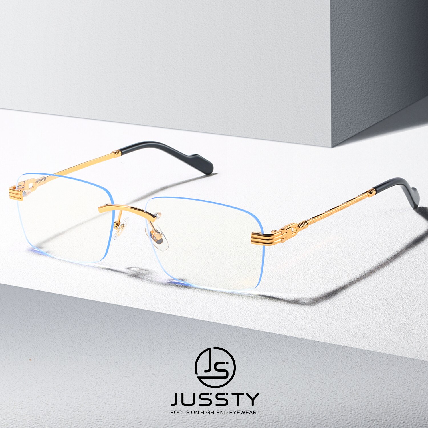 Gafas graduadas al aire libre para hombre, montura de gafas ópticas para miopía, de lujo, coreanas