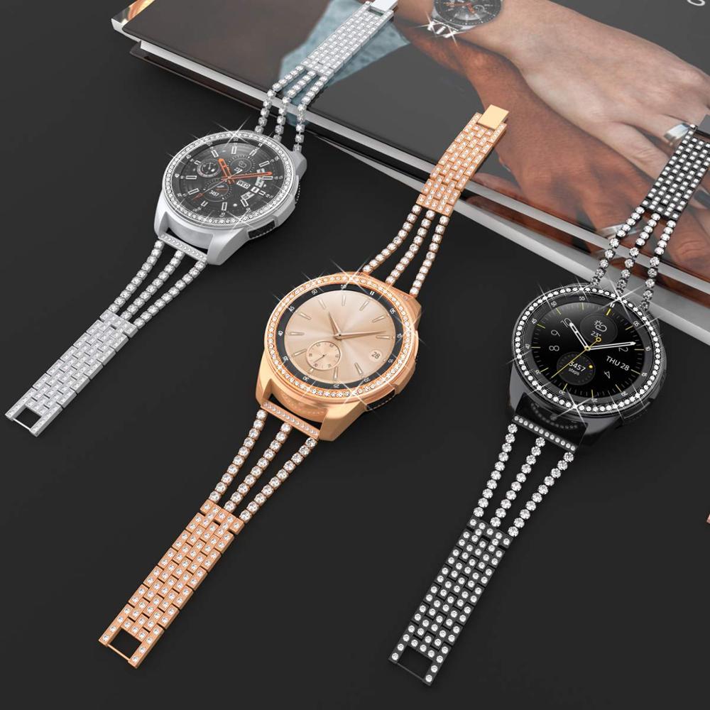 Étui pour montre Samsung Galaxy, cadran diamanté, S3, S2, frontier, classique, sport, adhésif, 42 mm, 46 mm, accessoires