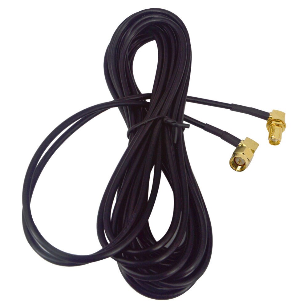 2 Piece 5M SMA Male to SMA Female Cable Antenna Extension Cord RG174