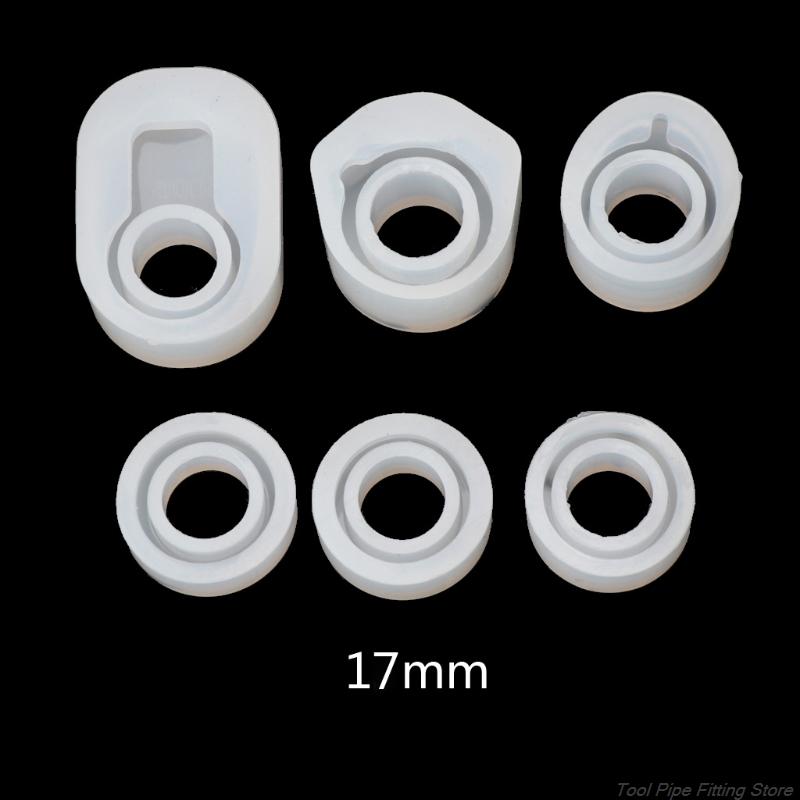 Flat Rings Mold Collection Handmade DIY Making Ring Jewelry Silicone Mold Crystal Epoxy Mould N09 20: F-C