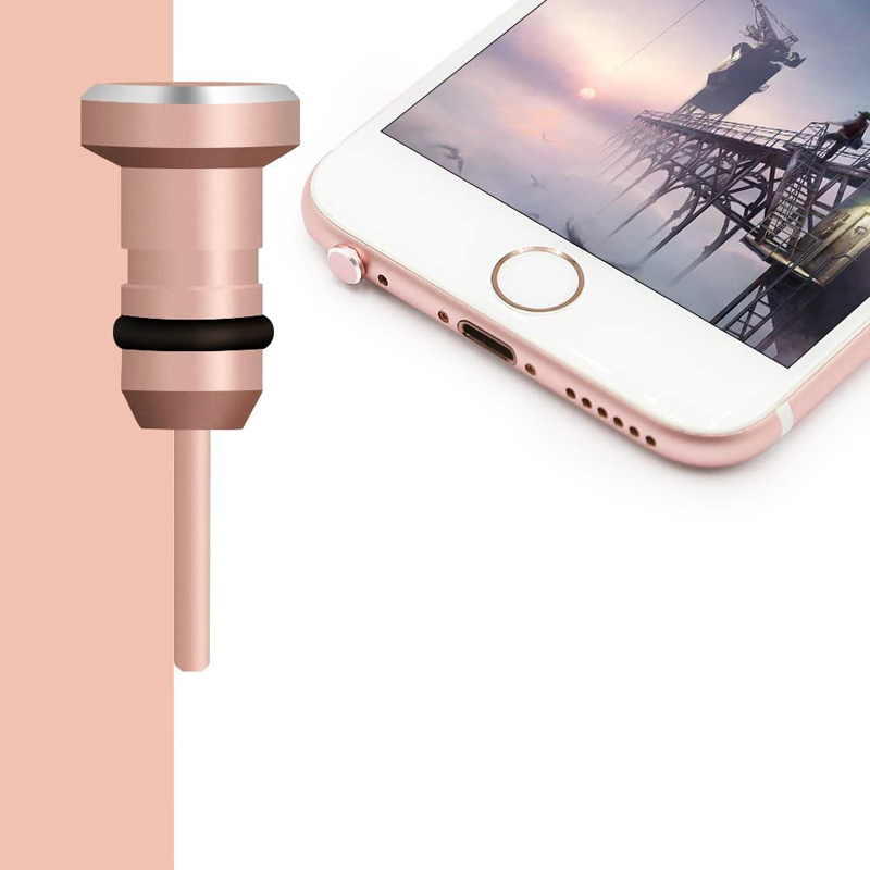 Cargador de Metal antipolvo para auriculares, enchufe AUX de 3,5mm para iPhone X, XR Max, 8, 7, 6S Plus, accesorios para teléfono móvil