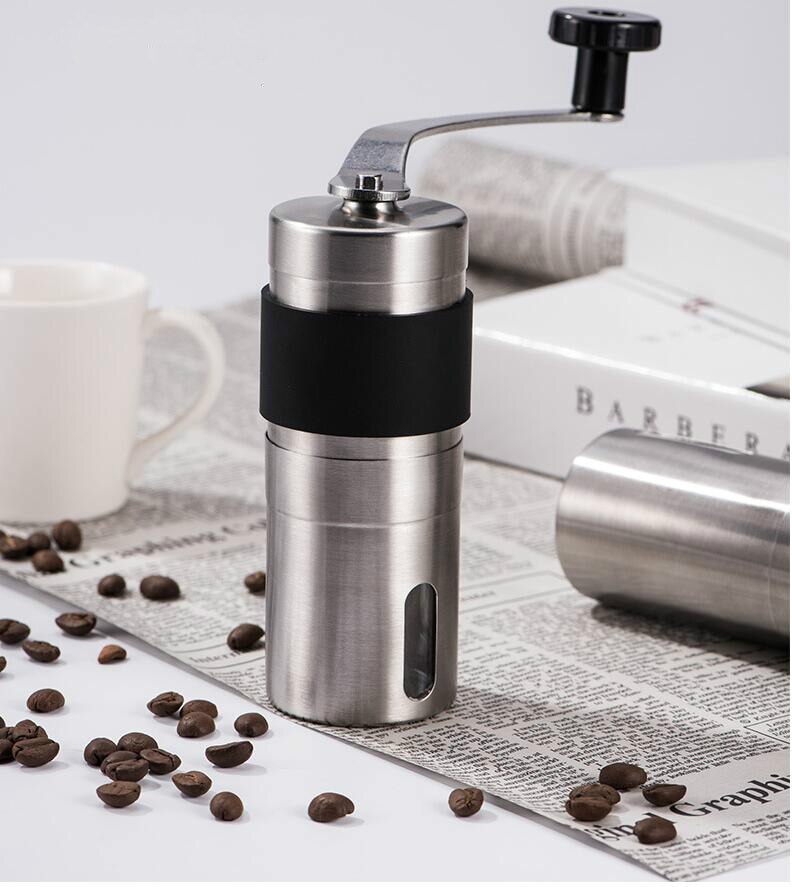 Manual Coffee Grinder Stainless Steel Can Adjust the Coffee Beans Grinder