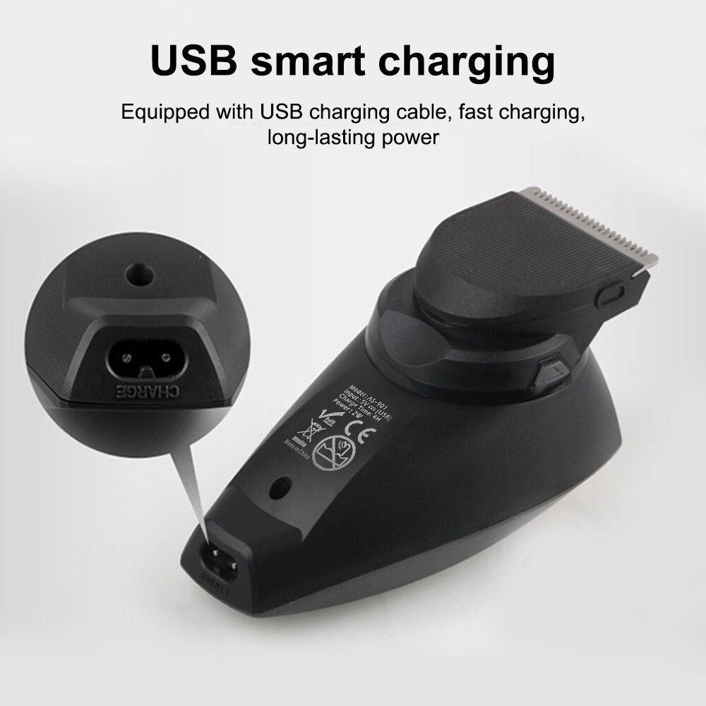 Maquinilla eléctrica para cortar el pelo para bebé, rotación de 360 grados, cortadora recargable por USB, afeitadora para bebé, cuidado del bebé, corte de pelo silencioso para niños