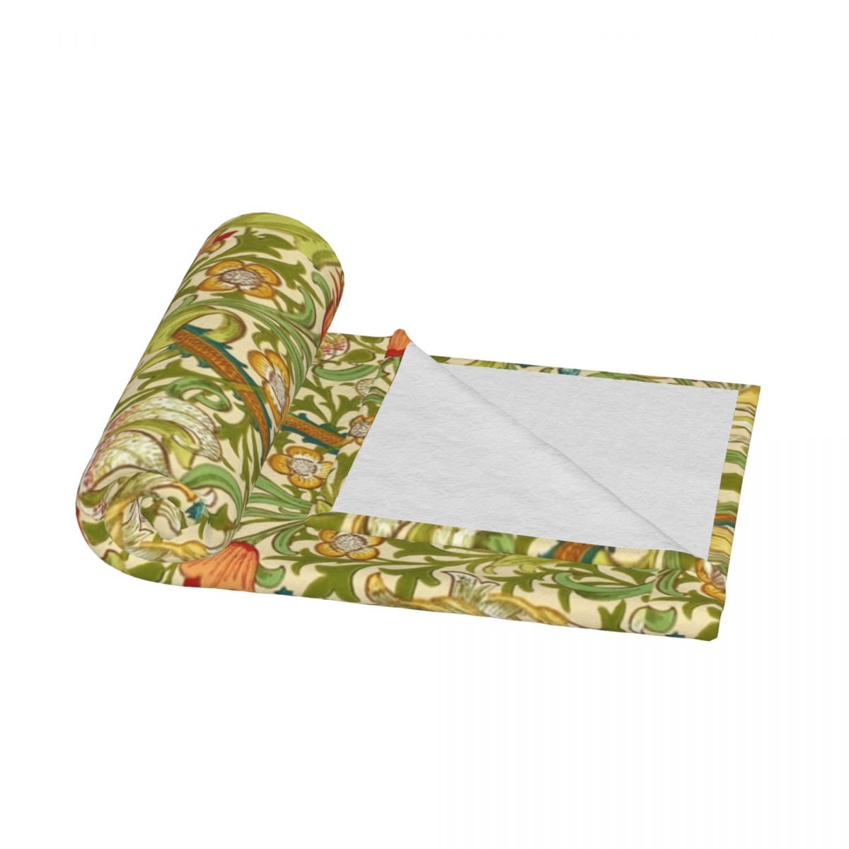 William Morris złota lilia rzut koc koc polarowy TV koce sofa koc flanelowa przytulna pościel na kanapie podróżnej domu