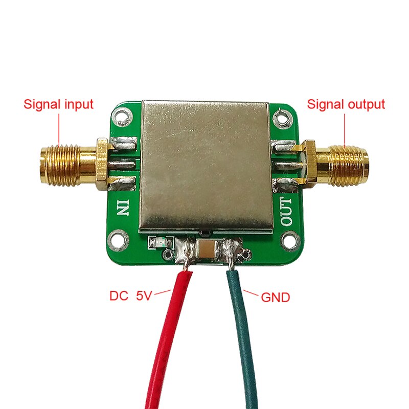 0,01-2000MHz 2GHz LNA Breitband RF niedrig Lärm Verstärker Modul VHF/UHF Verstärkung 32dB