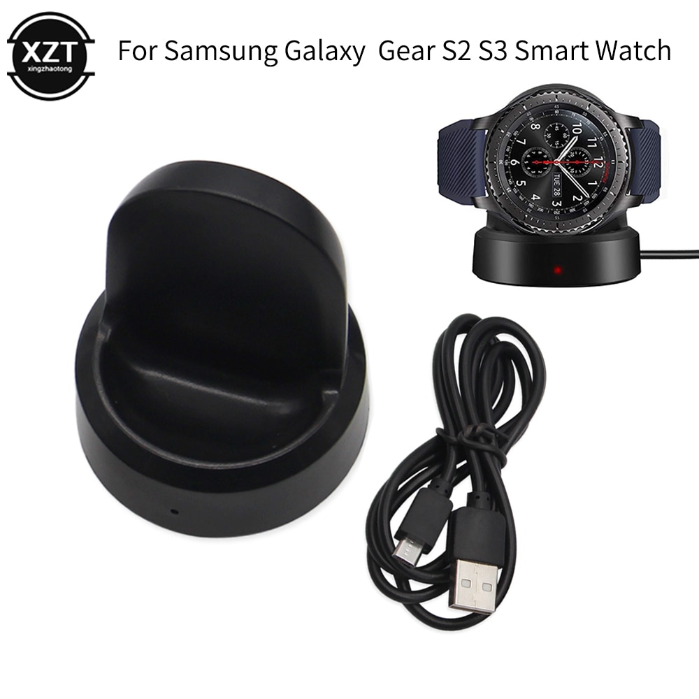 Snelle Oplader Draadloze Base Voor Samsung Gear S3/S2 Frontier Horloge Usb Oplaadkabel Voor Samsung Galaxy Horloge S2/S3 46Mm/42Mm 1M