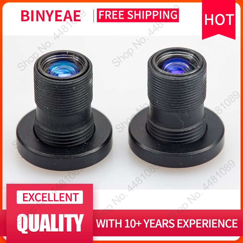 Binyeae  m7 knap linse  fl 12mm pin hul linse til 1/3 ccd med  f2.0 mini cctv  hd 1 megapixel linse til sikkerhedskamera linse