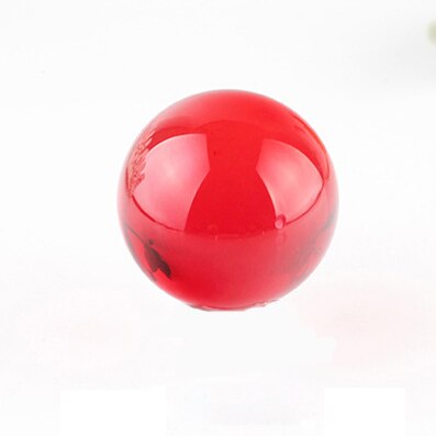 50mm färgglada kristallglaskulor magiska bollen globe fotografi dekoration kristall hantverk: Röd