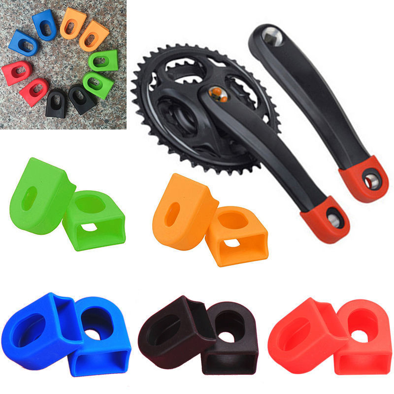 Juego de bielas para bicicleta, funda protectora de manivela, botas de brazo de bicicleta de montaña y carretera, engranaje fijo, 1 ud.