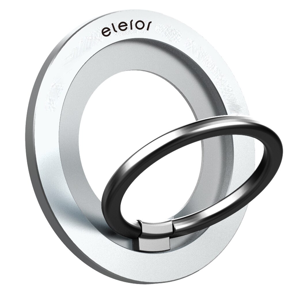Magsafe tilbehør telefon greb telefon ring holder justerbar støtte til iphone 13, 12 / 12 pro  / 12 pro max  / 12 mini: Sølv