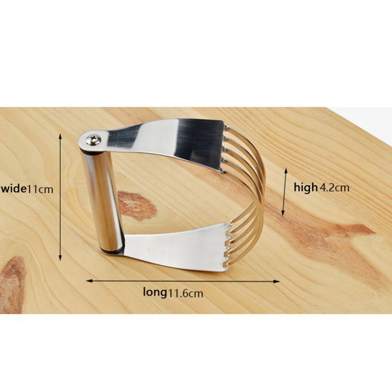 Stainless Steel Dough Pastry Blender Dough Cutter Heavy Duty Pastry Tool