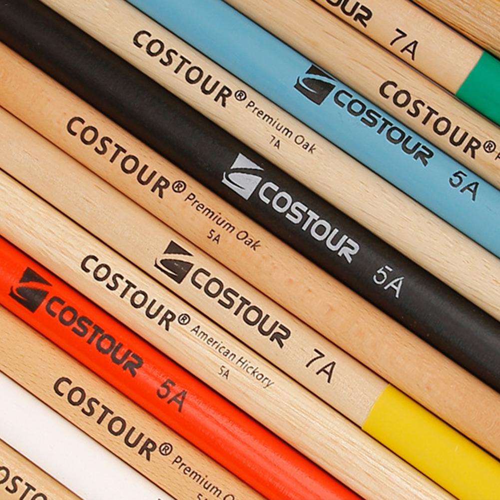 1Pair 7A/5A Durable Drumsticks Silicone Lightweight Drum Sticks Anti-slip -shaped Triangle Skull For Drum Musical Instrument