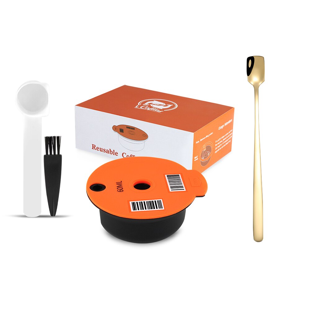 Tassimo – capsules de café réutilisables, dosettes 60ML/180ML, pour Machine BOSCH, dosettes filtrantes rechargeables: 60ML-CS