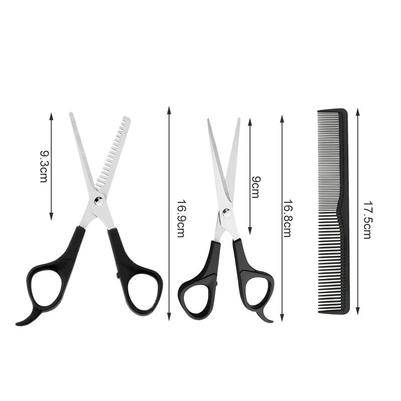 Afgeronde Tips Shear + Dunner Schaar + Kam/Set Pet Grooming Schaar Set Hond Kat Professionele Haar Snijgereedschap
