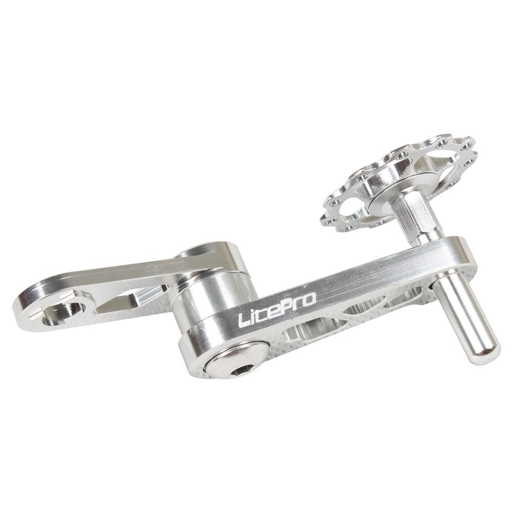 Tendeur de chaîne de vélo à vitesse unique, alliage d&#39;aluminium léger, chaîne ovale pour pédalier, fermeture éclair