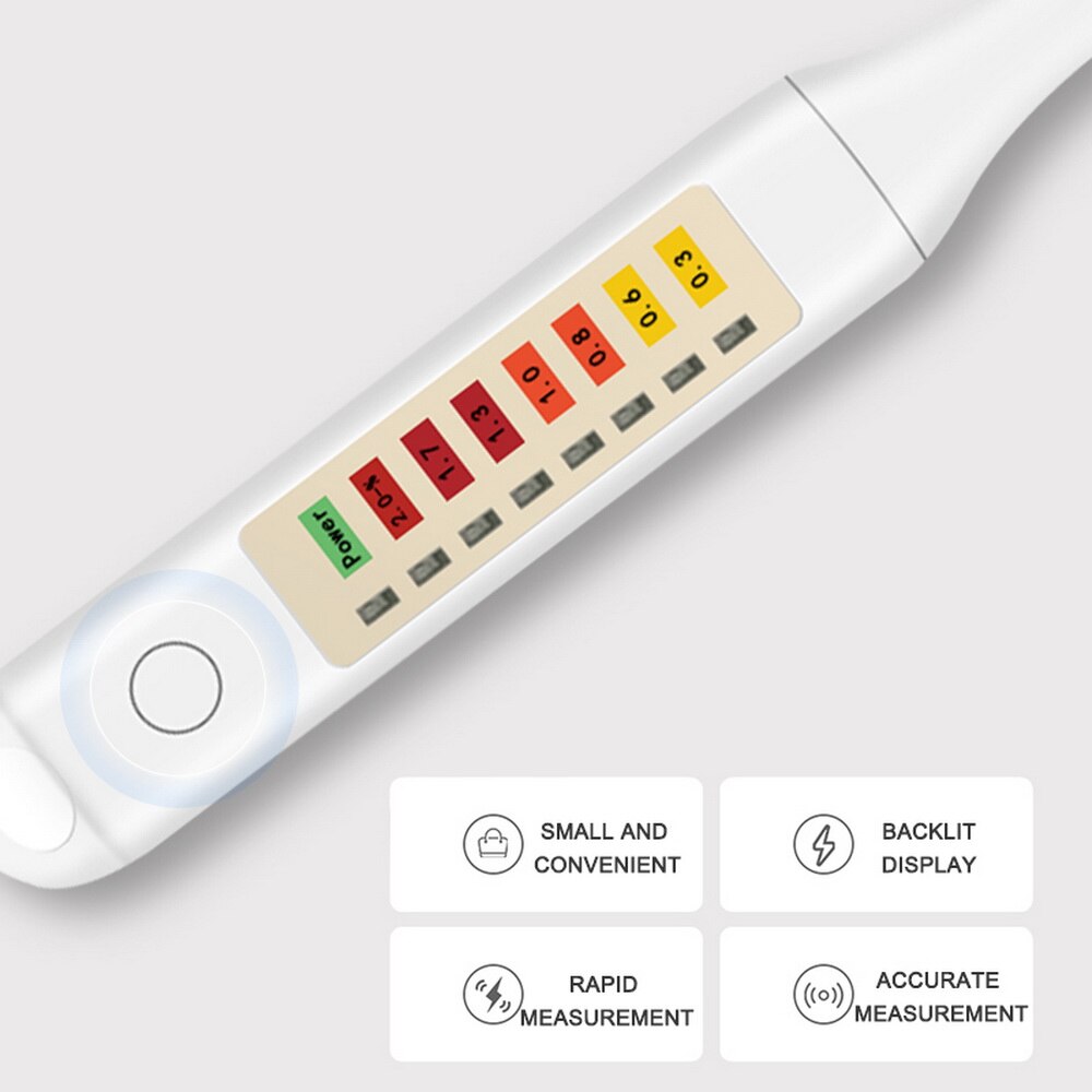 ABS Handheld Concentration Meter White Portable Measure Electronic Food LED Detector Salinity Tester Analysis Easy Operate