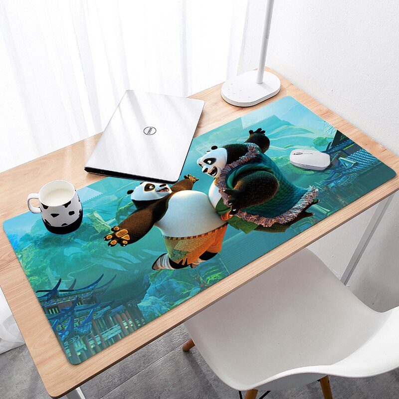 KungFu Panda Gummi Maus Durable Desktop Mousepad DIY Super Grande Große Größe Spiel Nicht Slip Maus Pad: 3 / Size 600x300x2 mm