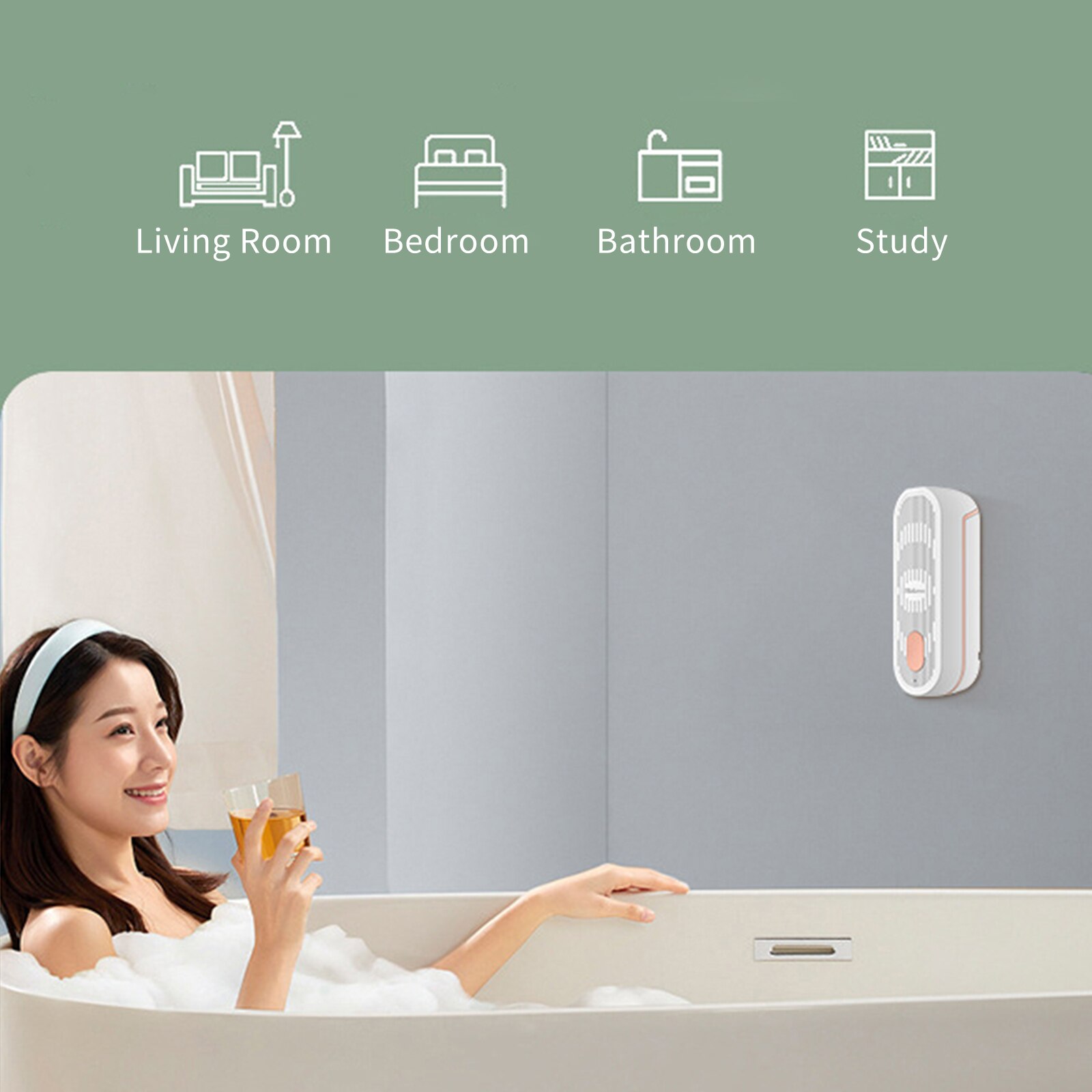 Distributeur automatique de désodorisant mural en aérosol, Rechargeable par USB, pour la maison, la chambre à coucher, la salle de bain et le bureau