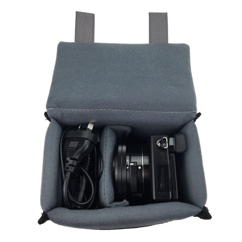 Draagbare Slr Camera Insert Bag Inner Partition Padded Protector Tas Voor Dslr Slr Camera Tas