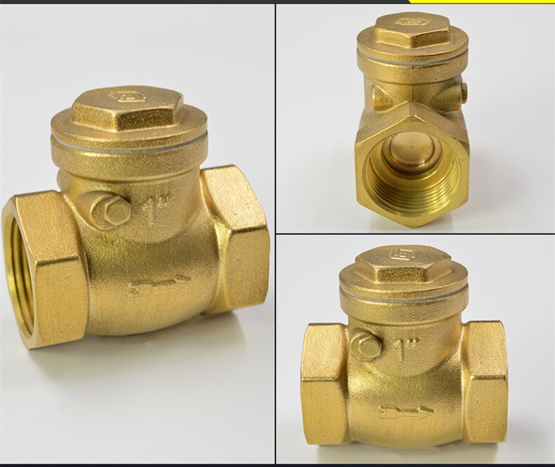 DN15 /DN20/DN32 Thread Swing Check Valve Brass 1/2" 3/4"/1'' BSPP High Pressure water pipe check valve PPR