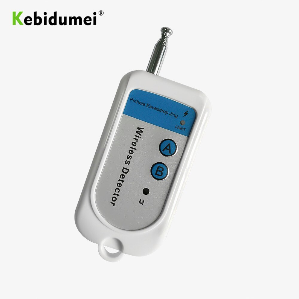 kebidumei RF Wireless Signal Detector Tracker 100-2400 Mhz 1.5V Mini Camera Finder Sensor Alarm Device Radio Frequency Check