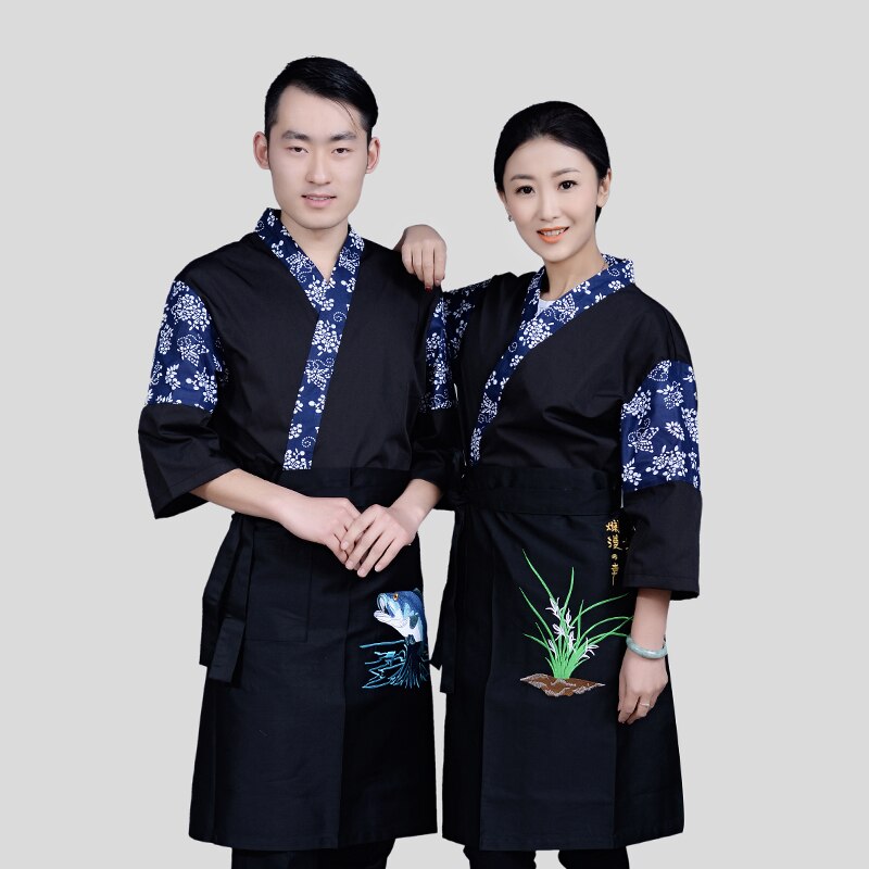 Japan Stil Koch einheitliche Japanischen Koch Service Kimono arbeits tragen Restaurant arbeit kleidung Werkzeug Uniform Japan Koch Jacken