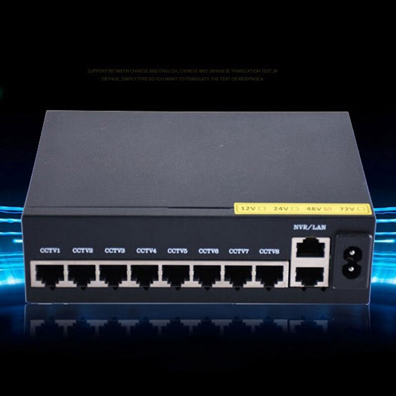 8 + 2 Standard POE Schalter Netzwerk Splitter 10-Hafen Schalter kabellos AP Überwachung Schalter