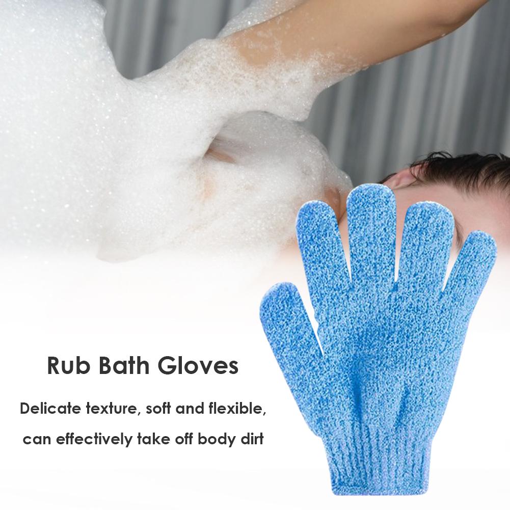 Guante Exfoliante para baño, guantes para ducha, guantes para fregar, resistencia, esponja de masaje corporal, lavado de piel, hidratante, espuma de SPA, chico