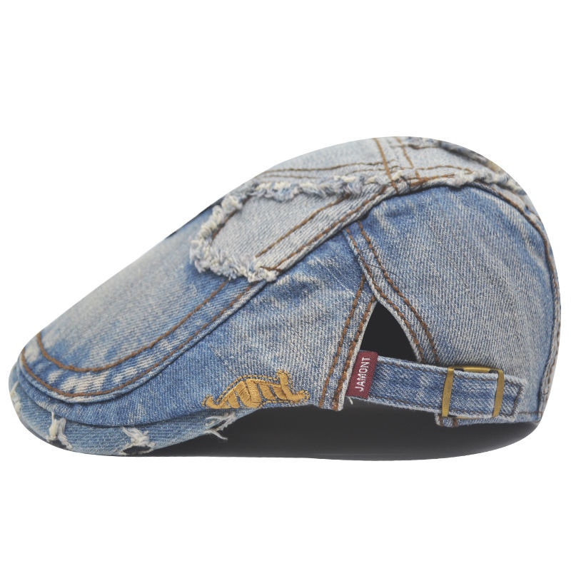 Gorras deshilachadas de tela vaquera para hombre y mujer, gorros de tela vaquera Deshilachados, estilo Retro clásico, costura, ropa de calle de , Unisex